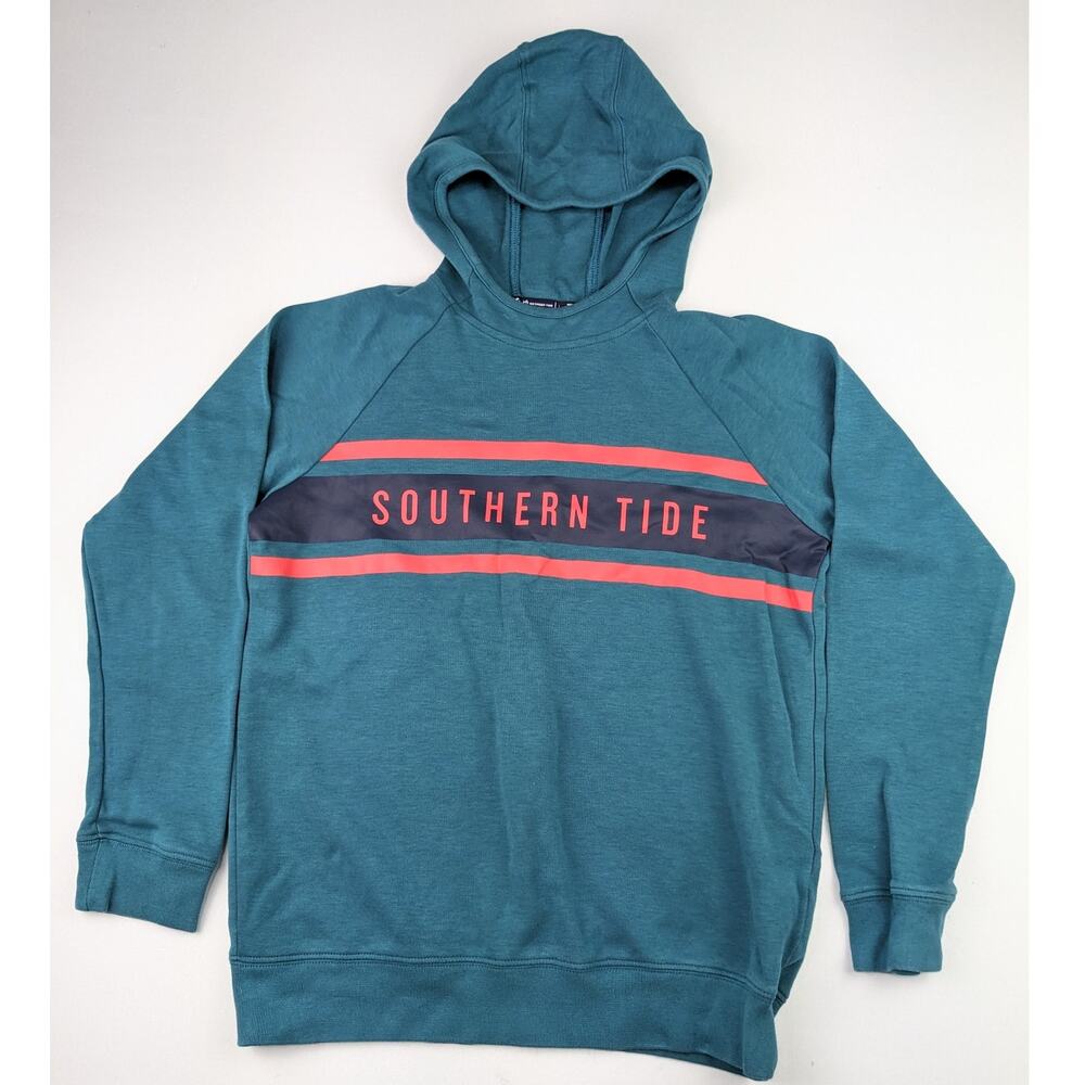 Southern Tide Teal Hoodie - Youth Large (12)